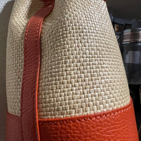Valentina Fiori Woven/Leather pocketbook - Picture 9 of 11